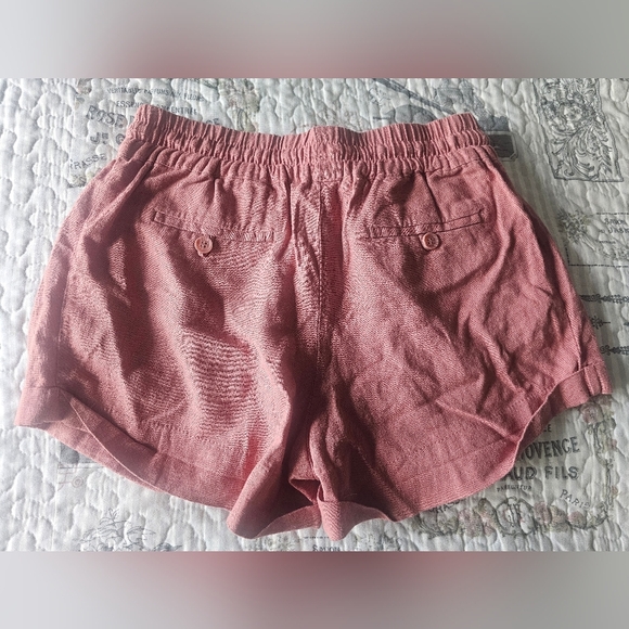 NWT Love Tree Dusty Rose Linen Blend Shorts Size M - Picture 5 of 8